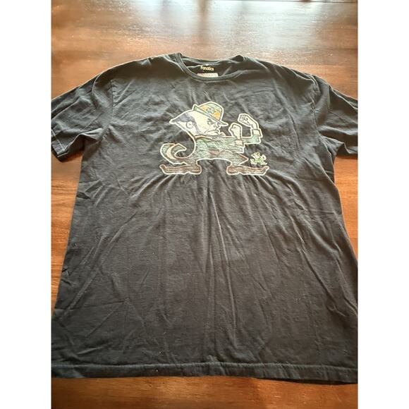 Notre Dame Fighting Irish Black T-shirt‎ Men's L/XL - Picture 4 of 9